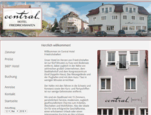 Tablet Screenshot of central-hotel-friedrichshafen.de